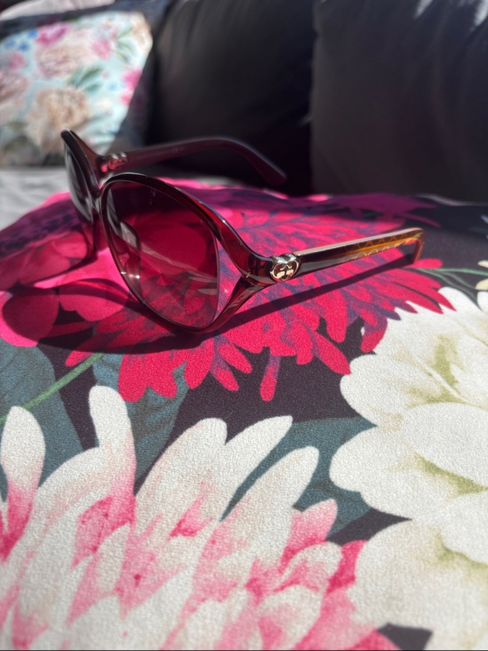 Women’s Gucci butterfly heart Sunglasses - Gradient Lenses